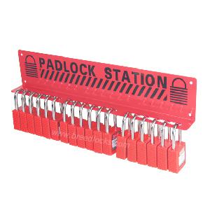 18-Lock Wall-mounted Padlock Shelf Steel Racks