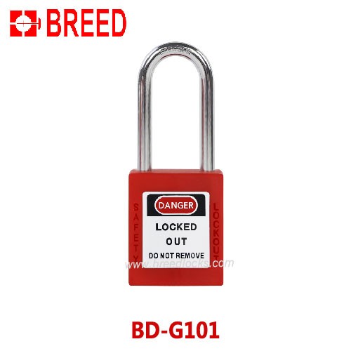 2 Inch Steel Shackle Red Danger Padlock Lockout Tagout Locks D Type