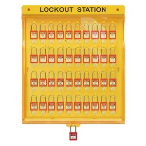 40 Locks Large Capacity Covered Wall Mounted Padlock Station