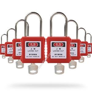 4mm Dia. Thin Shackle ABS Plastic LOTO Padlock B Type