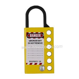 5mm Aluminum Shackle Steel Body Hasp 6 Padlock Holes