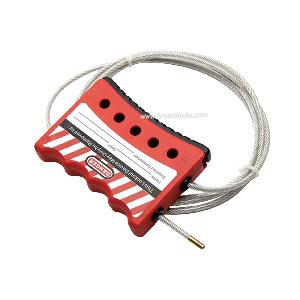 Adjustable Grip Cable Lockout with 6ft Long 4mm Dia. Cable