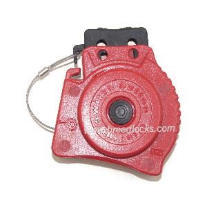 Auto-retracting Cable Lockout with 6ft Steel Core Cable