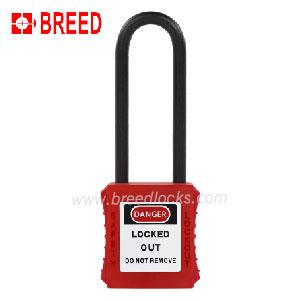 De-electric Plastic Padlock with 76mm Long Nylon Shackle B Type
