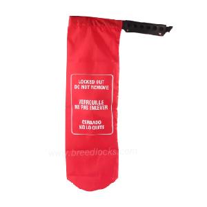 Lockout Pouch for Large Plug or Power Strip and Hoist Controller 