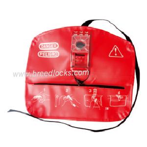 Handle Removed Flanged Ball Valve Lockout Bag 