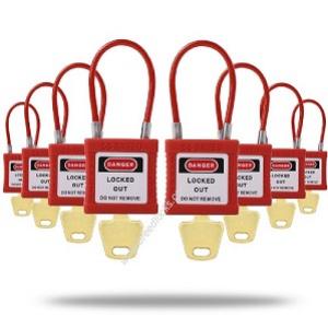 Light Duty Mini Steel Cable Safety Padlock