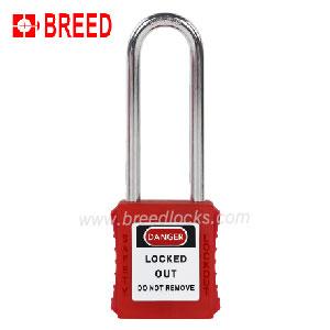 Plastic Padlock with 76mm Long Steel Shackle Padlock B Type