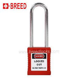Plastic Padlock with 76mm Long Steel Shackle Padlock E Type 
